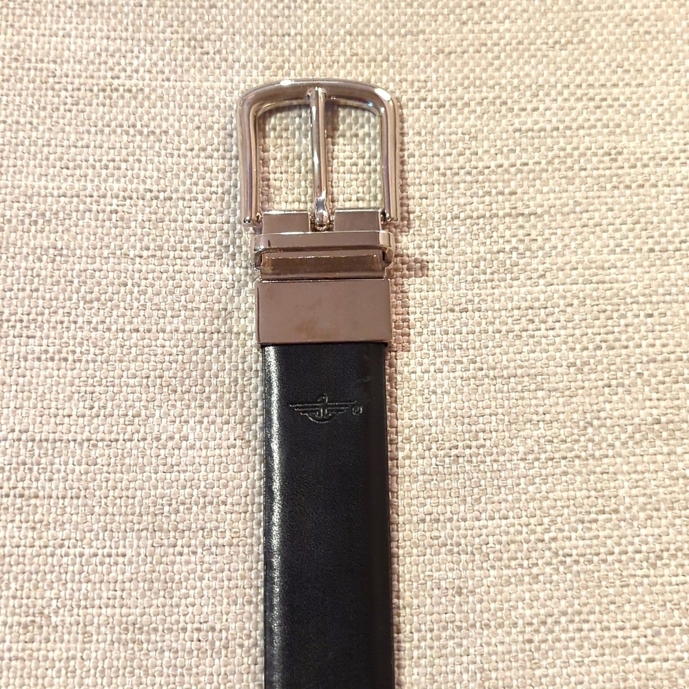 Dockers Men's Two-in-One Reversible Dress Belt Black with 38/95 Genuine Leather